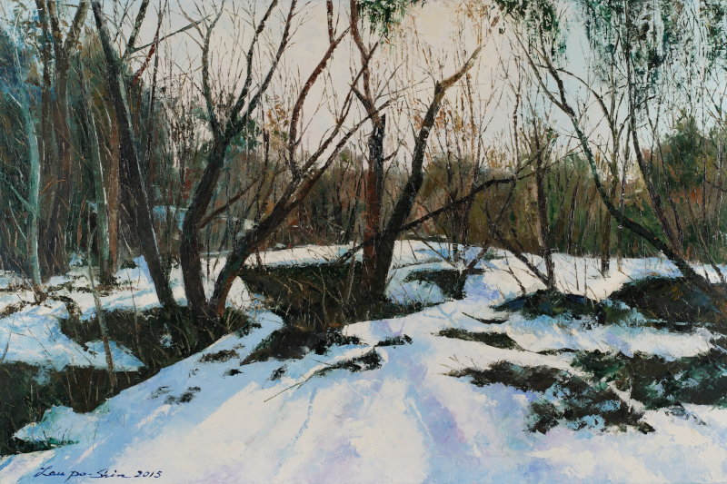 Oil Paintings The Warmth of the Snow - Arthentik Art Gallery